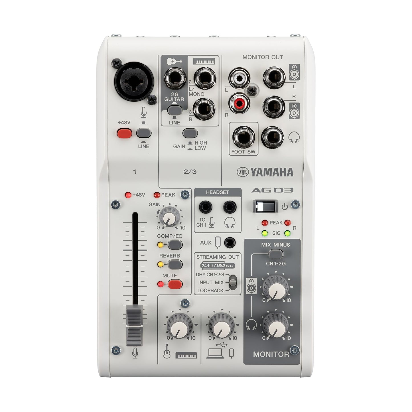 YAMAHA AG03MK2 3-CHANNEL LIVE STREAMING MIXER (EACH)