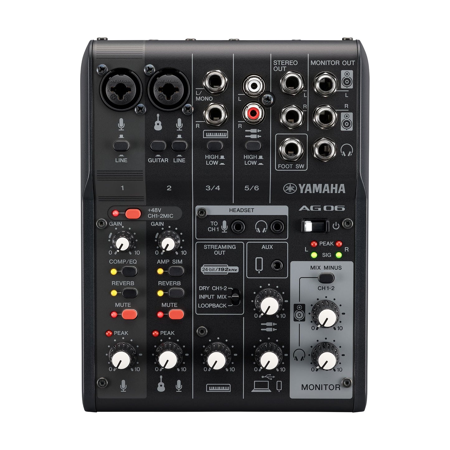 YAMAHA AG06MK2 6-CHANNEL LIVE STREAMING MIXER (EACH)