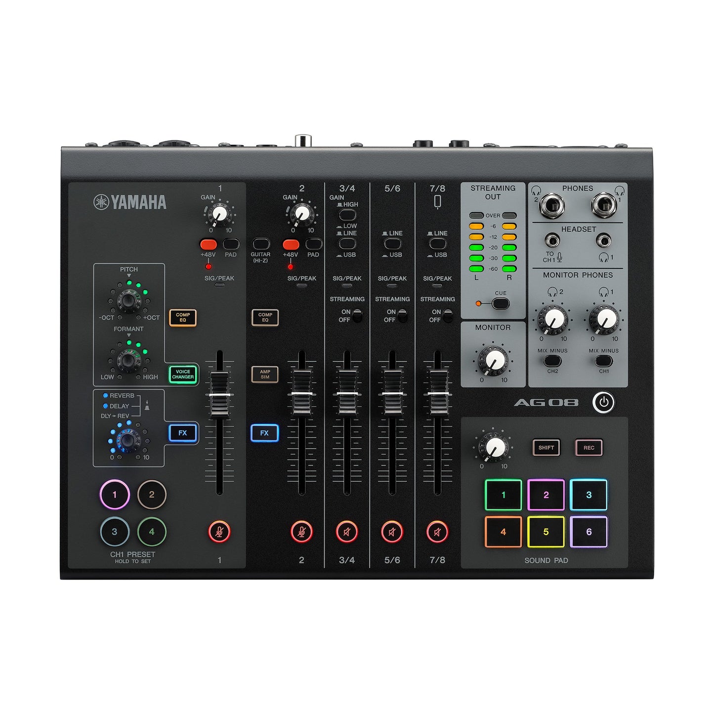 YAMAHA AG08MK2 8-CHANNEL LIVE STREAMING MIXER (EACH)