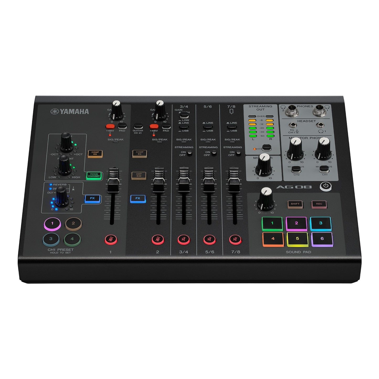YAMAHA AG08MK2 8-CHANNEL LIVE STREAMING MIXER (EACH)