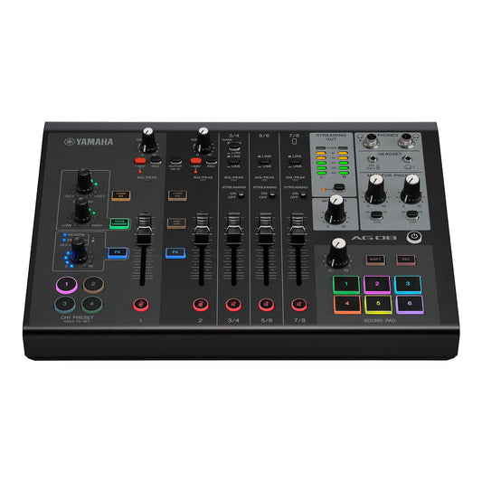 YAMAHA AG08MK2 8-CHANNEL LIVE STREAMING MIXER (EACH)