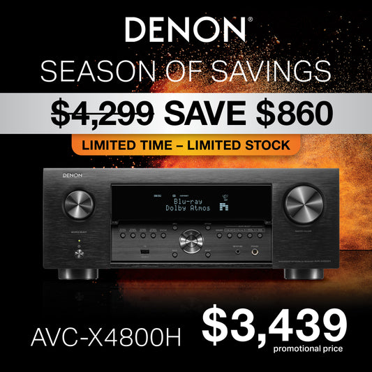 DENON AVC-X4800H PREMIUM 9.4CH 8K UHD AND 3D AUDIO AV RECEIVER