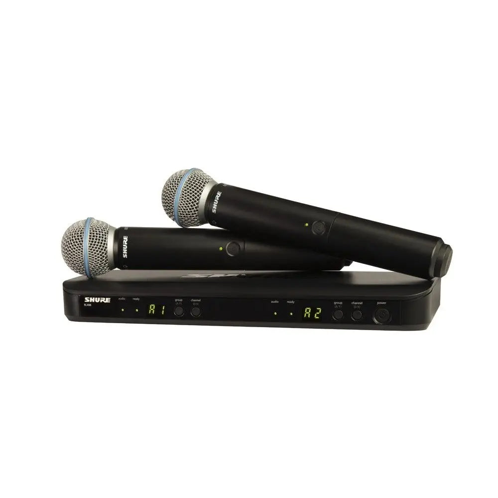SHURE BLX288B58M17 (662-686MHz) WIRELESS DUAL HANDHELD SYSTEM - IN STOCK