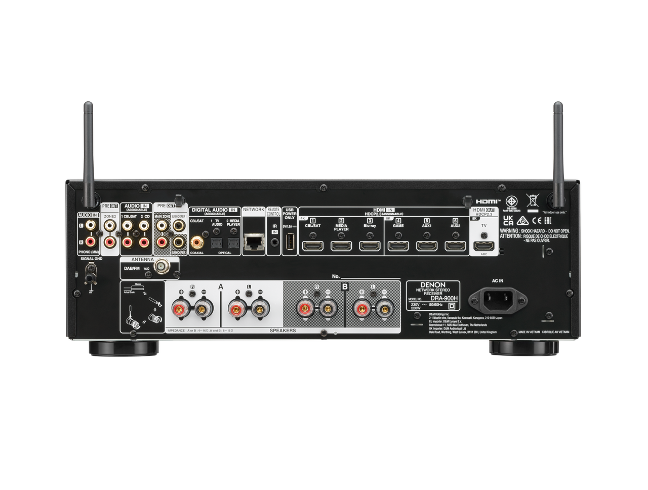 DENON DRA-900H 2CH HI-FI NETWORK RECEIVER