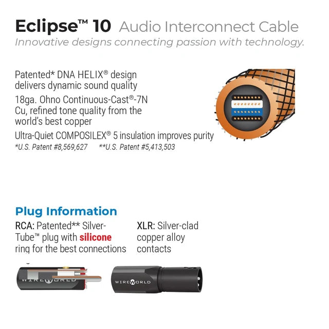 WIREWORLD ECLIPSE 10 AUDIO INTERCONNECT CABLE