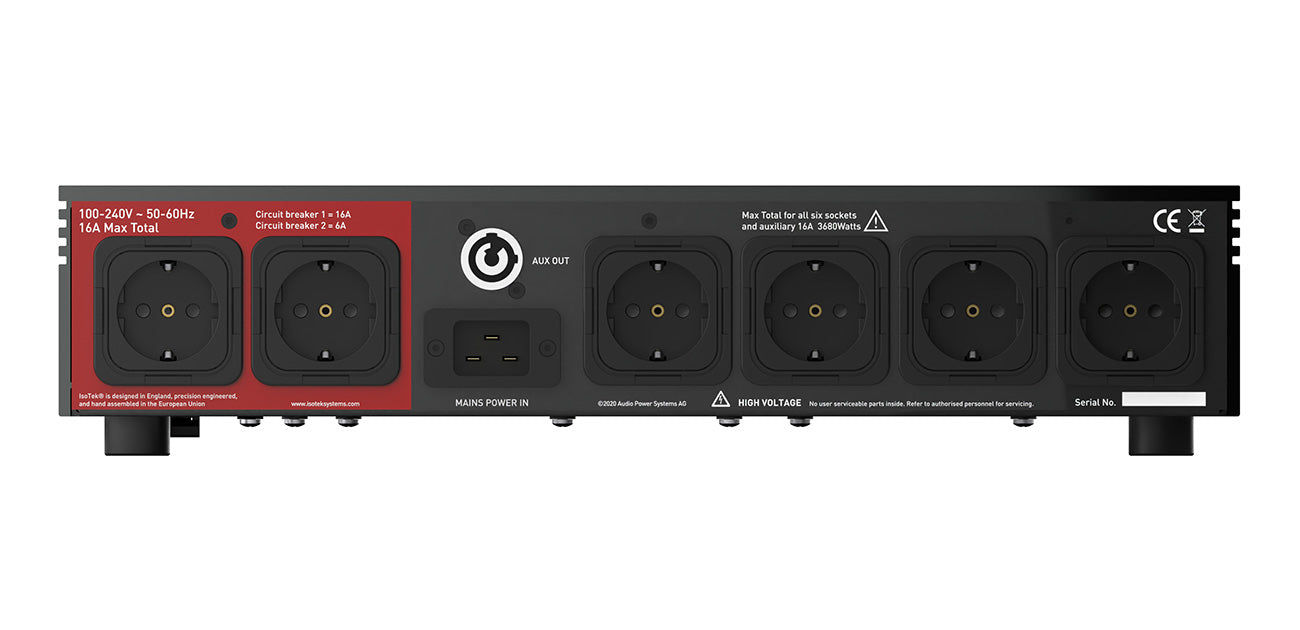 ISOTEK V5 AQUARIUS 6 OUTLET HIGH CURRENT POWER CONDITIONER BLACK OR SILVER