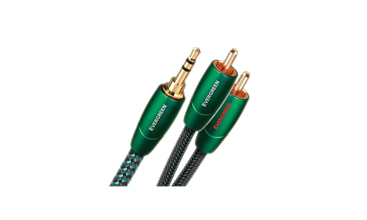 AUDIOQUEST Evergreen Mini to RCA Analog Audio Interconnect Cable