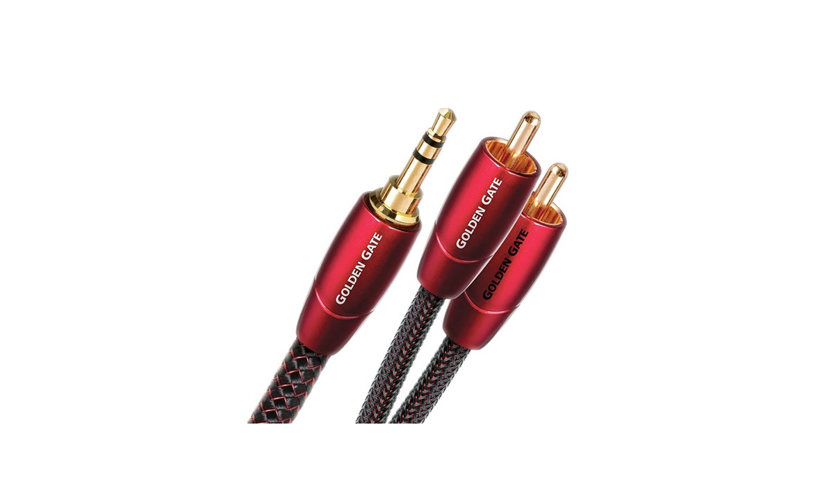 AUDIOQUEST Golden Gate 3.5 Mini to RCA Analog Audio Interconnect Cable