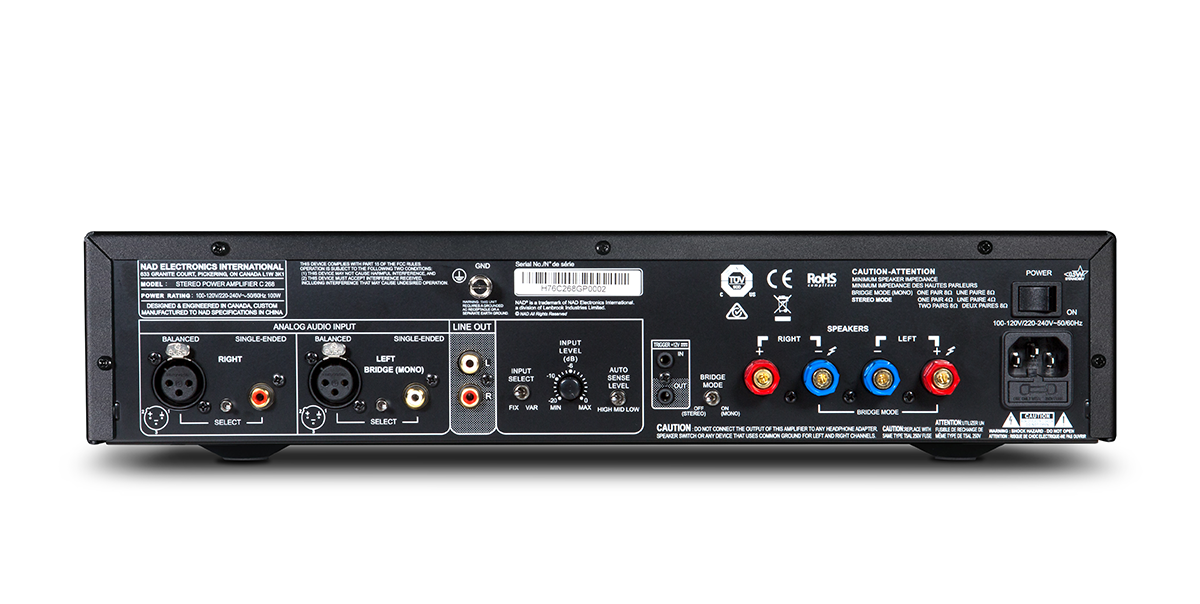 NAD C 268 STEREO POWER AMPLIFIER