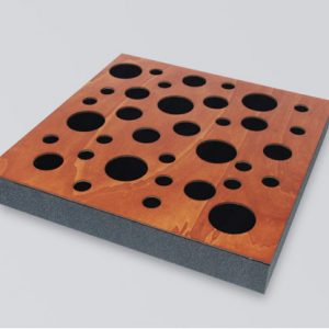 SONITUS ACOUSTICS DECOSORBER NATUR DOT 8 WITH MAGNETS (PACK OF 6 ) - MAHOGANY