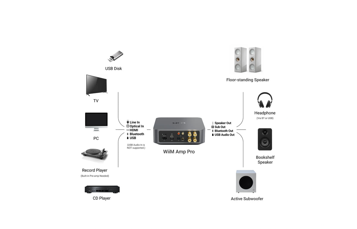 WiiM AMP PRO HI-RES STREAMING AMPLIFIER