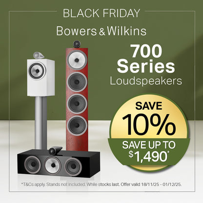 BOWERS & WILKINS 707 S3 STAND-MOUNT SPEAKER (PAIR)