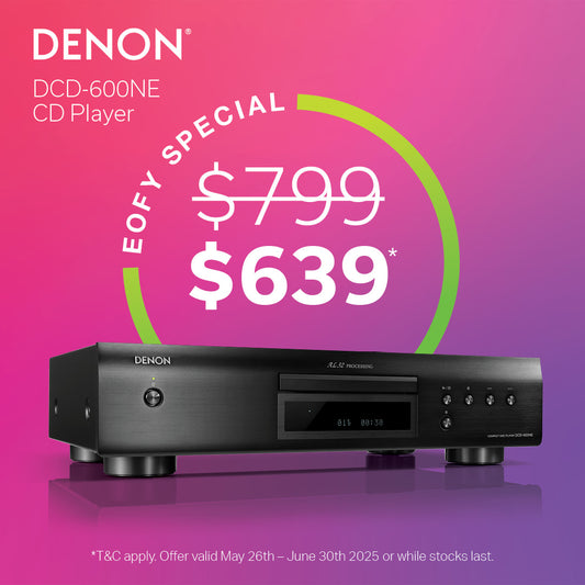 DENON DCD-600NE CD PLAYER WITH AL32 PROCESSING