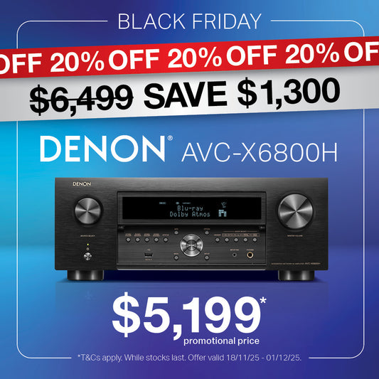 DENON AVC-X6800H PREMIUM 11.4CH 8K AV RECEIVER - MADE IN JAPAN