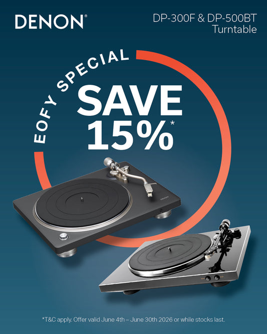 DENON DP-500BT PREMIUM SEMI-AUTOMATIC HI-FI TURNTABLE WITH BLUETOOTH