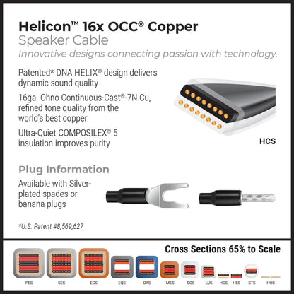WIREWORLD HELICON 16X OCC SPEAKER CABLE (PAIR)