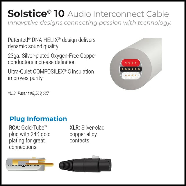 WIREWORLD SOLSTICE 10 AUDIO INTERCONNECT CABLE