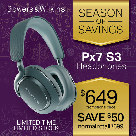 BOWERS & WILKINS PX7 S3 OVER-EAR NOISE CANCELLING WIRELESS HEADPHONE