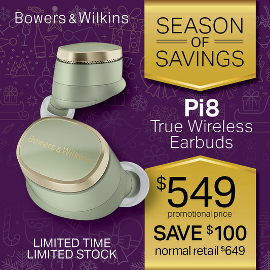 BOWERS & WILKINS Pi8 IN-EAR TRUE WIRELESS EARBUDS