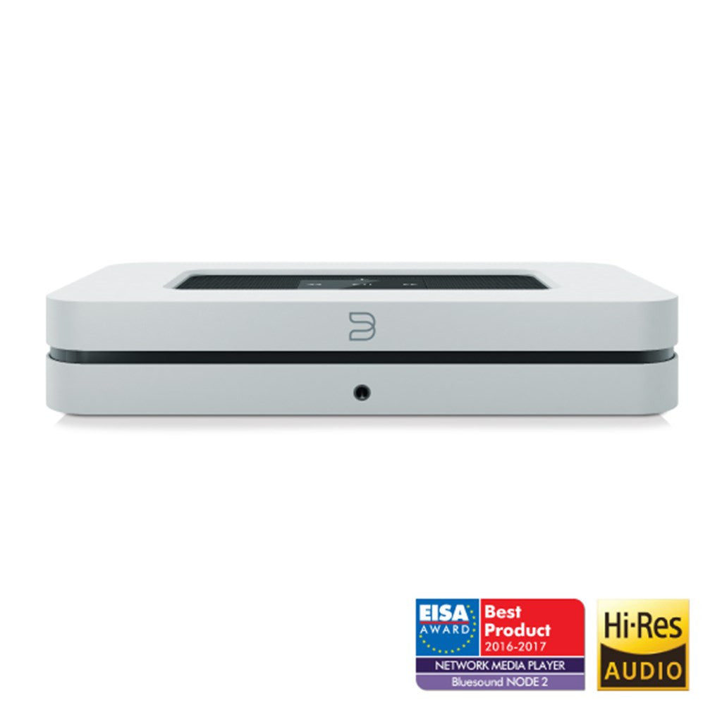 BLUESOUND NODE 2 HIGH RES MUSIC STREAMER WHITE - FLOOR STOCK