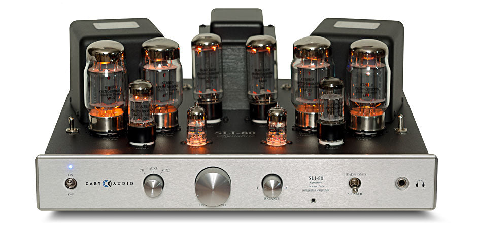 CARY AUDIO SLI-80 2x40W CLASS A TUBE INTEGRATED AMPLIFIER SILVER - FLOOR STOCK
