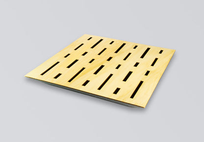 SONITUS ACOUSTICS DECOSORBER NATUR QUAD 8 WITH MAGNETS (PACK OF 6 ) - NATURAL POPLAR